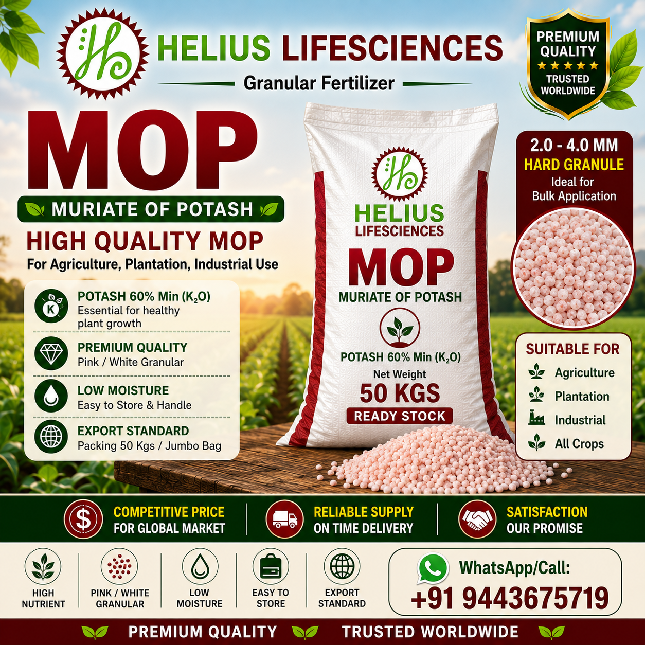 MOP – Muriate of Potash