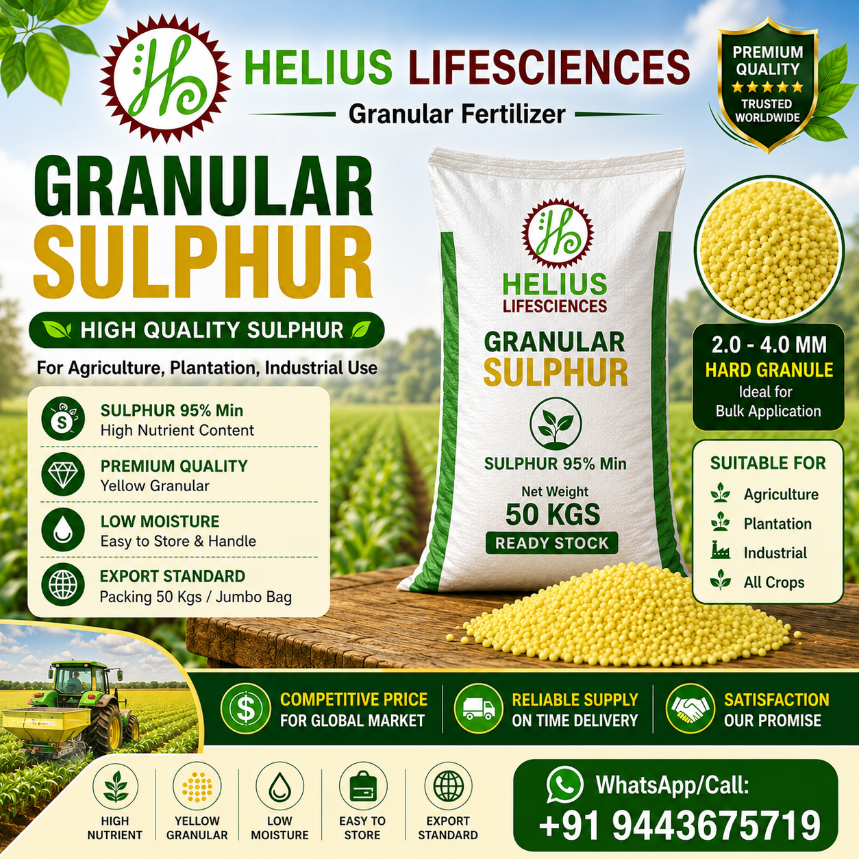 Sulphur – Granular / Lump